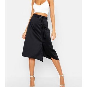 D-Ring Midi Split Skirt